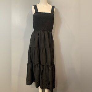 Elegant Black Tiered Dress